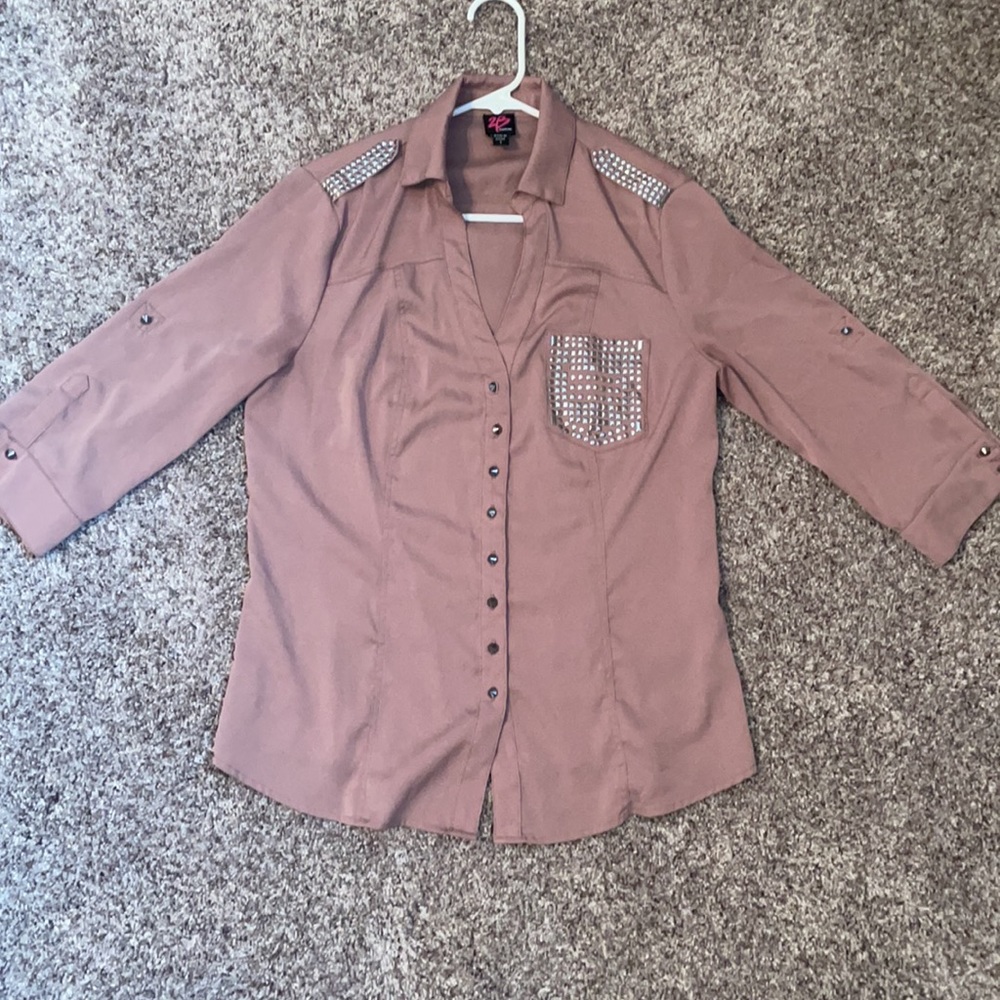 Pink 2B Bebe blouse size small